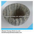 14x10cm three color granite mortar grinder